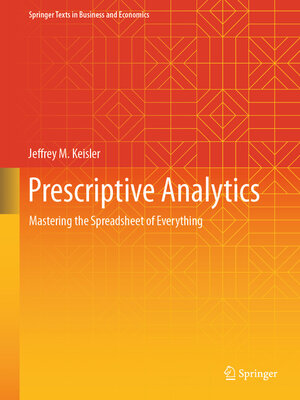 cover image of Prescriptive Analytics